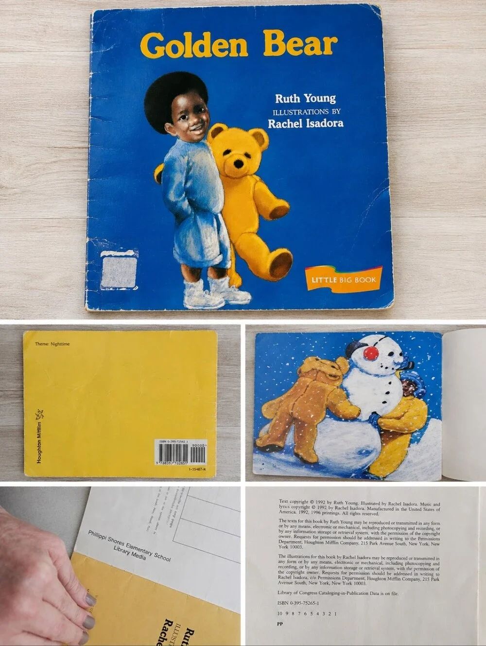 Vintage Golden Bear by Ruth Young & Rachel Isadora Little Big Book 1992